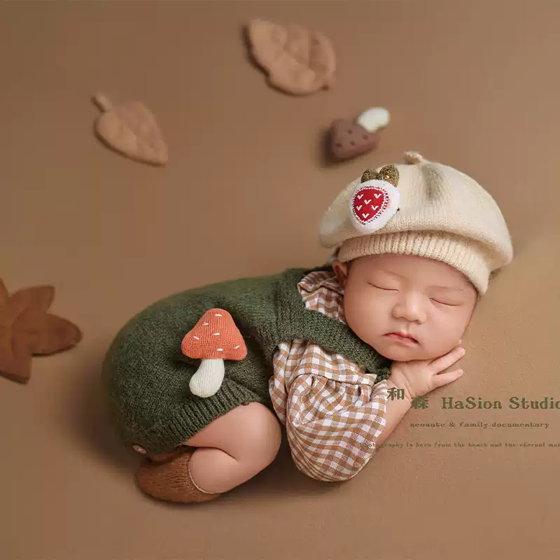 Baby Autumn Theme Set - Rustic Fall Newborn Photography Props